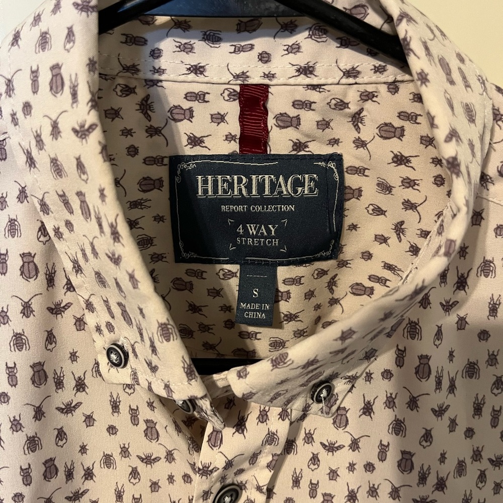 Men’s Heritage Small Shirt Sleeve Button Up Shirt. Excellent used condition.